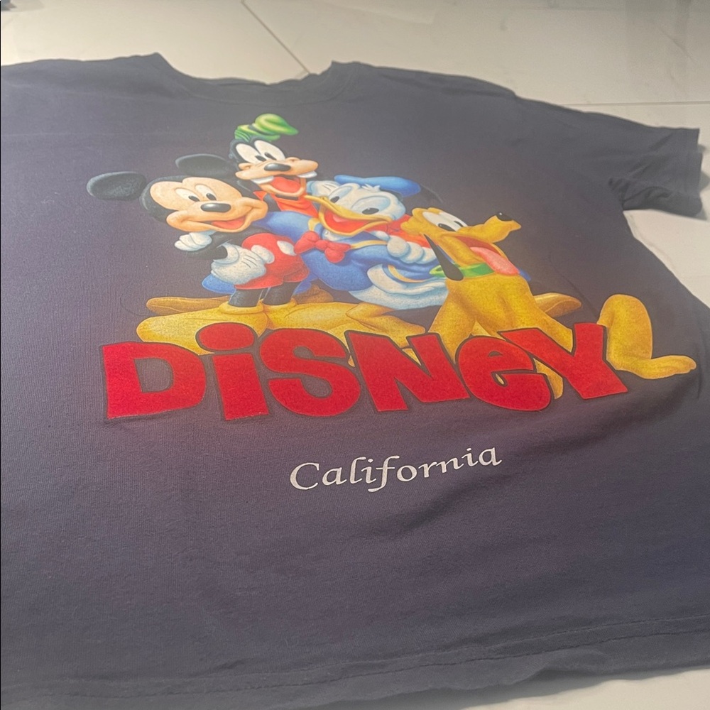Disney Kids T-Shirt - Black with Colorful Characters